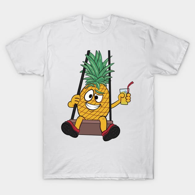 Pineapple Casanova swinging T-Shirt by JP